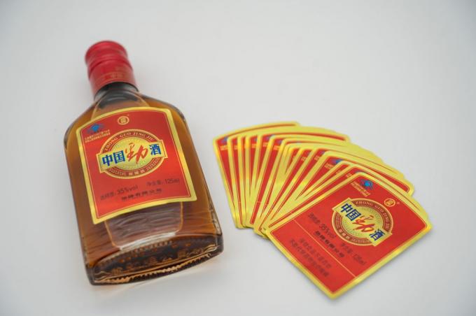 Rótulo de cola húmida impermeável e resistente ao calor para garrafas de vinho Perfeito para marca 6