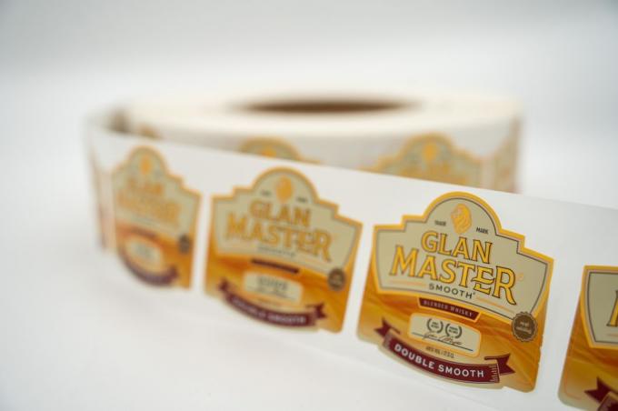 Etiquetas não transparentes de lavadora de pratos personalizadas Etiquetas seguras de garrafas de cerveja de uísque 2