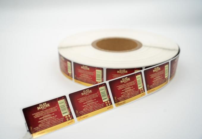 Etiquetas de garrafas cosméticas adesivas resistentes ao calor / adesivos de vinil impermeáveis personalizados 3