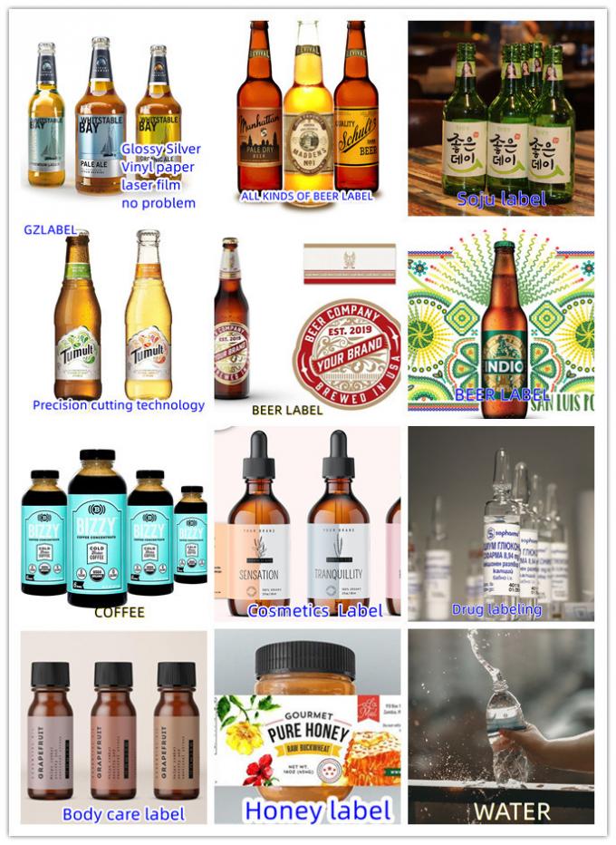Laminagem de estampação em folha de relevo e mais opções de artesanato para rótulos de garrafas de bebidas 2
