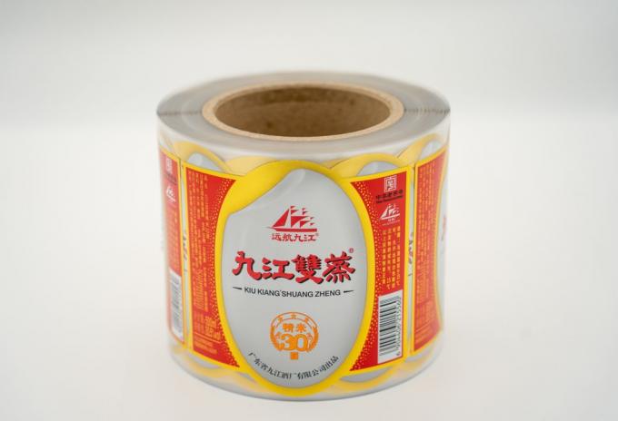 Papel adesivo customizado Avery Clear Etiquetas impermeáveis para garrafas 4