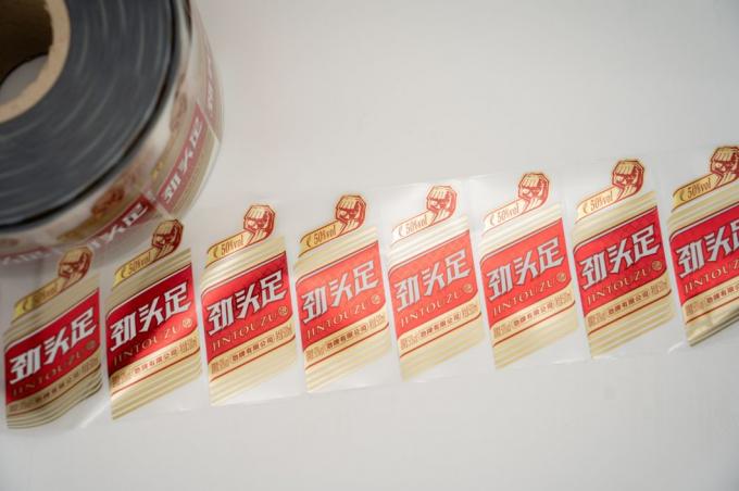 Rótulos de garrafas de vinho personalizados sensíveis ao calor Autocolantes Transparentes Rótulos de produtos impermeáveis 4