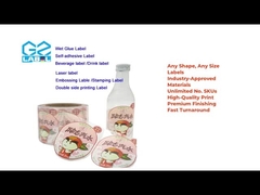 Rótulo autoadhesivo & Adesivo de rótulo personalizado