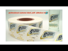 Rótulo autoadhesivo e adesivo personalizado