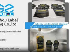 rótulo de vinho de vodka