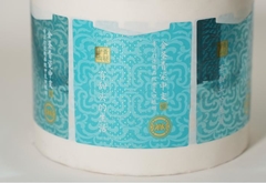 efeito de tela de seda para rótulo