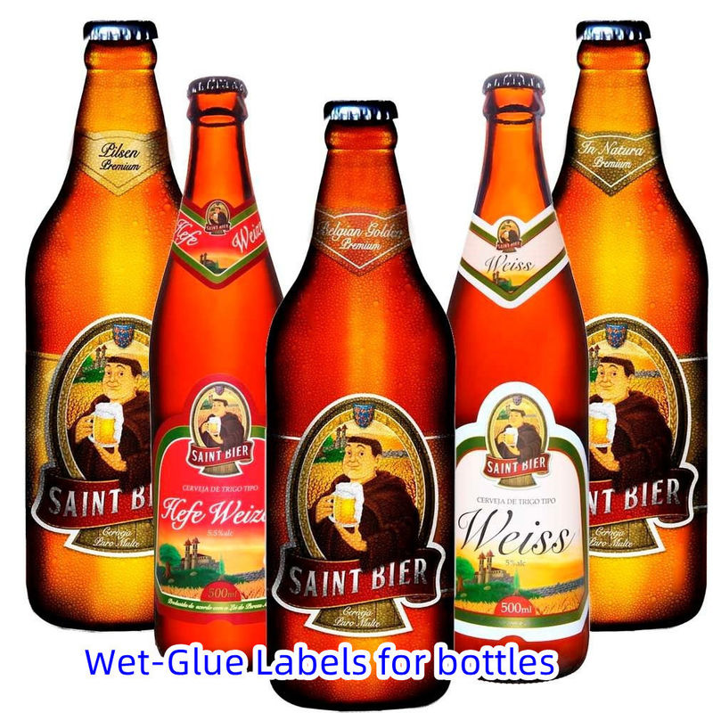 Rótulo de cola úmida reciclável Impresso Rótulo de agradecimento Rótulo de autocolante Rótulo de endereço de devolução de férias