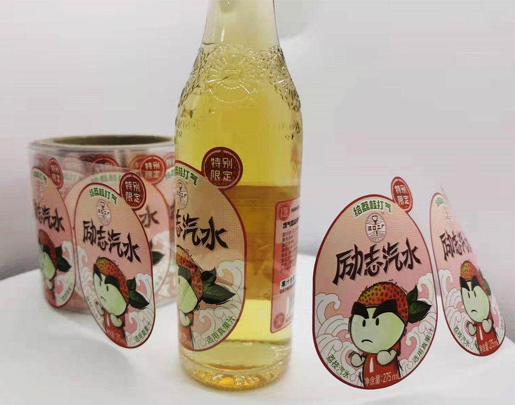 Etiquetas personalizadas de garrafas de água Etiquetas personalizadas Etiquetas transparentes para garrafas de bebidas Etiquetas adesivas