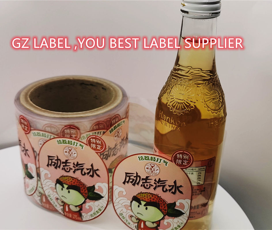 Etiquetas personalizadas de garrafas de água Etiquetas personalizadas Etiquetas transparentes para garrafas de bebidas Etiquetas adesivas