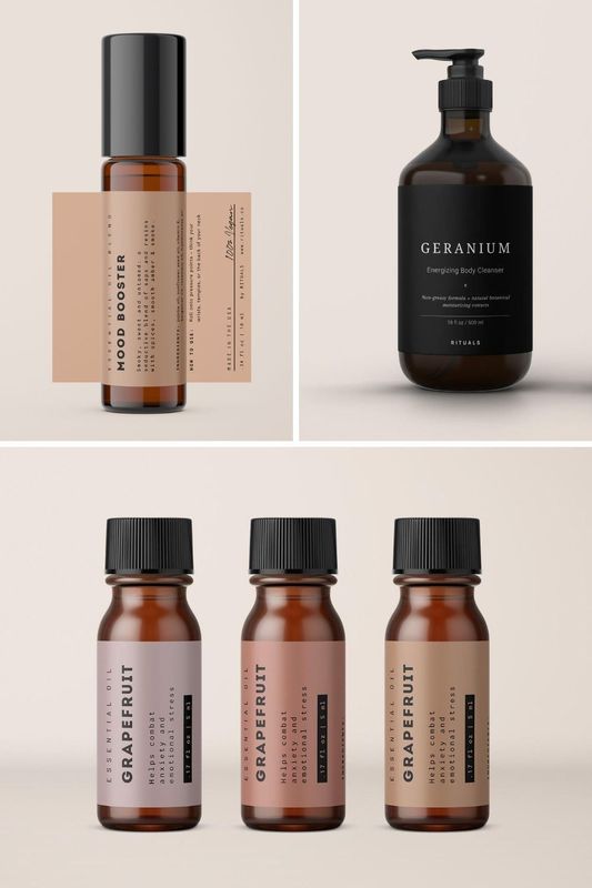 Etiquetas de perfumes personalizadas Sensíveis ao calor Etiquetas de agradecimento para frascos de vidro