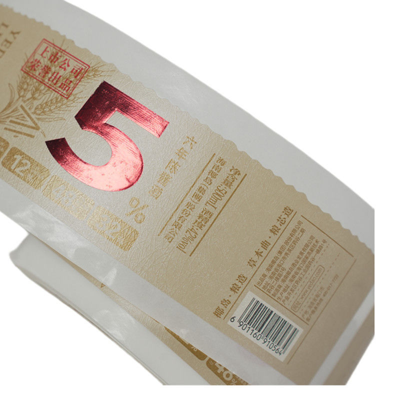 Rótulo auto-aderente personalizado para garrafas de vinho e cerveja Embalagens fabricante de adesivos de etiquetas