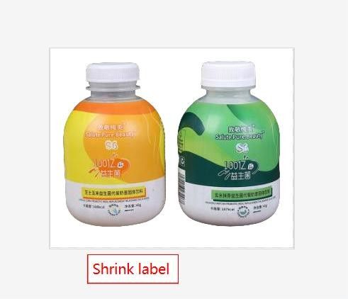 Rótulos com mangas de encolhimento impermeáveis para rótulos aromatizantes em BOPP/PE/PP/PVC/PET branco