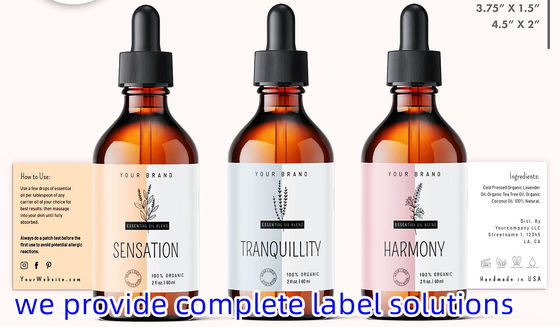 Rótulos personalizados para endereços coloridos Rótulos grandes Adesivo de vinil Impressão de metal Rótulos adesivos