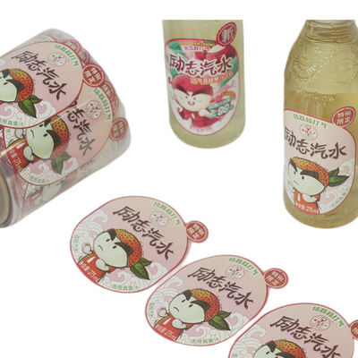 Etiquetas personalizadas de garrafas de água Etiquetas personalizadas Etiquetas transparentes para garrafas de bebidas Etiquetas adesivas