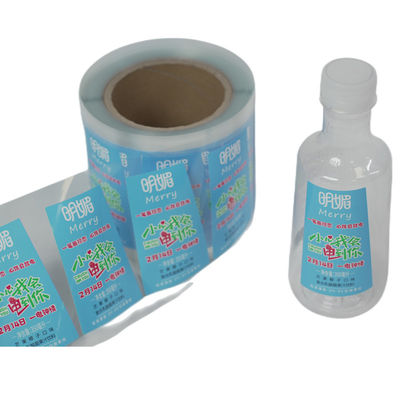 Rótulo autoaderente impermeável e durável para garrafas de aromatizantes acabamento brilhante/mate e materiais diversos