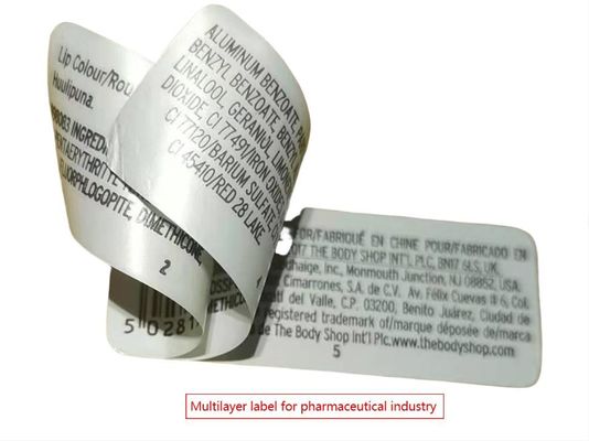 Etiquetas farmacêuticas personalizadas para adesivos impermeáveis