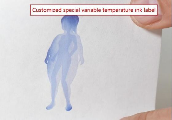 Os rótulos especiais de tinta desaparecem no calor